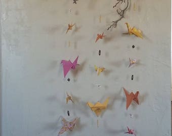 Origami Hanging Cranes