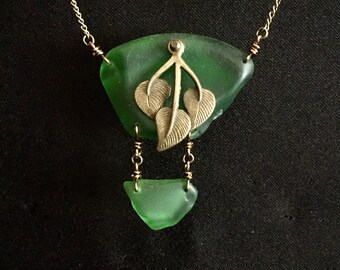 Lake Superior Beach Glass Necklace