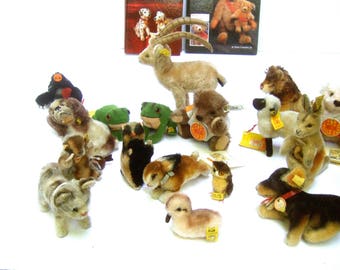 Charming Collection of 23 Small Steiff Animals