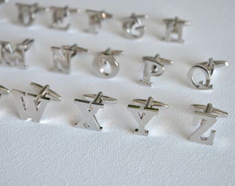 Letters Cufflinks/ Letter Cufflinks/ Initials Cufflinks/ Personalised Cufflinks/ Mens cufflinks/ Monogram Cufflinks/ Cufflinks for men