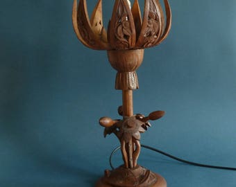 art deco table lamp black forest
