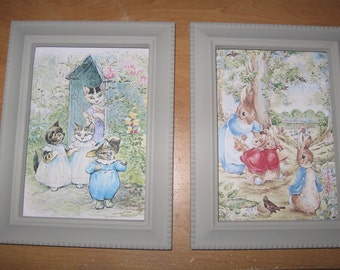 Beatrix Potter Peter Rabbit and Tom Kitten Framed Prints