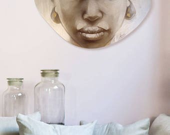Original acrylic painting on wood