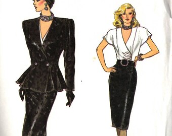 Vogue 9683 Jacket, Skirt, and Blouse Sewing Pattern Size 6