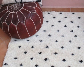 beni ourain rug, dots and pluses rug, soft rug, Moroccan Rug, bedside rug, Nursery rug, super fluffy rug, birthday gift, housewarming gift