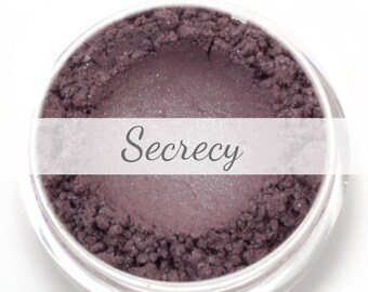 Eyeshadow Sample - "Secrecy" - indigo gray with silver shimmer - all natural vegan mineral makeup