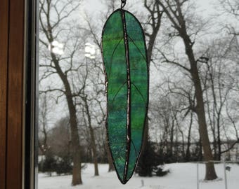 Stained Glass Feather Suncatcher