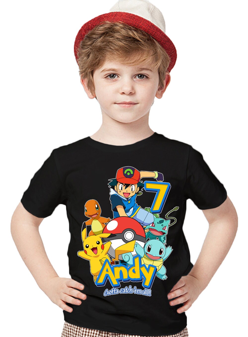 Download Pokemon Birthday Shirt Add Name & Age Pokemon Custom Birthday