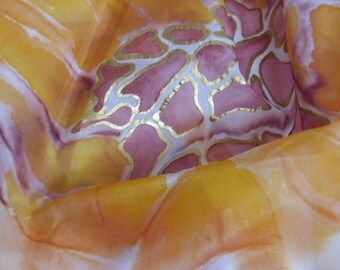 Silk scarf, hand painted scarfs, abstract scarf, women scarf, scarfshawl, scarf silk, scarves silk, scarf shawl.