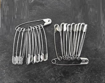 20 safety pins, safety pin, 31mm