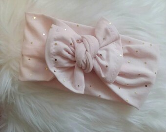 Stretchy top knot headband