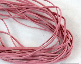 Cord of wool old rose 3 * 1 mm, 5 x 1 meter