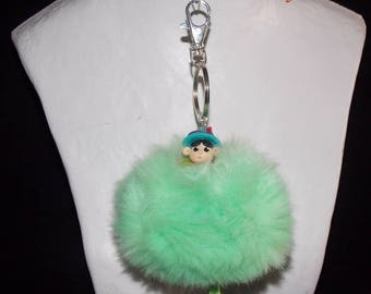 Key tassel representing a character