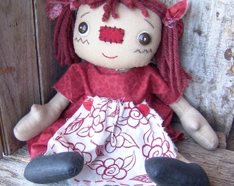 Raggedy Annie doll, cloth doll, Millie