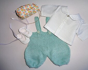 Set for doll 30 cm, bloomers, shirt, shoes backpack