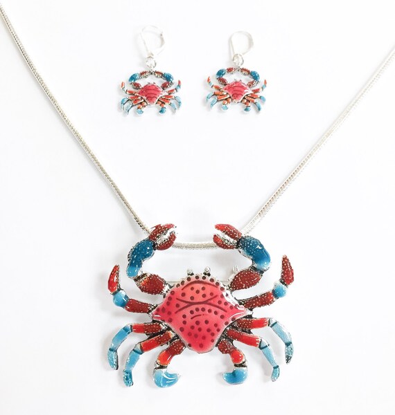 Crab Necklace Set