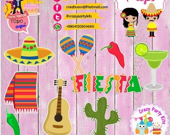 Props Mexico Lindo Kit #Imprimible (#Accesorios) #DIY PhotoBooth