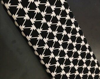 Black (color) Trinity (design) material by Joel Dewberry - Pocket Pillowcase