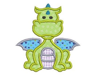 dragon applique embroidery design