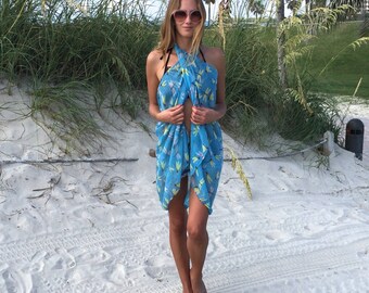 Swim Cover Ups / Bathing Suit Cover Ups / Swimsuit Cover Ups / Beach Sarong Wrap / Cover Up Swimwear / Pareo Beach Cover Up / Gift for Her