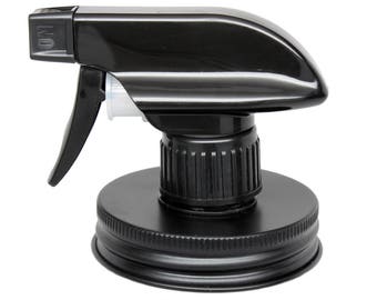 Sprayer Lids for Regular Mouth Mason Jars | Turn Any Mason Jar into Glass Spray Bottle | Food Safe | Essential Oils or DIY Cleaners