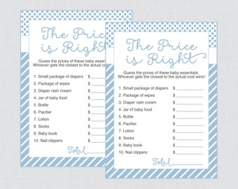 Elephant Baby Shower Price is Right Game Printable Instant