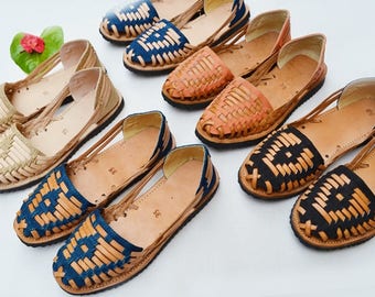 Handwoven Leather Huaraches Sandal Flats