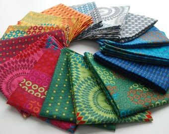 Fat Quarter Bundle - "Geo Coaster" Collection by Hoodie Crescent for Stof Fabrics