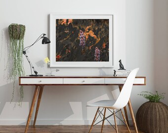 Botanical Print, Instant Download, Digital Download, Botanical Art, Nature Print, Nature Art, Flower Print, Flower Art, Purple "Alpine Veg"
