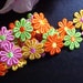 multicolor Flower Embroidery Lace Trim 1 inch wide selling by the yard