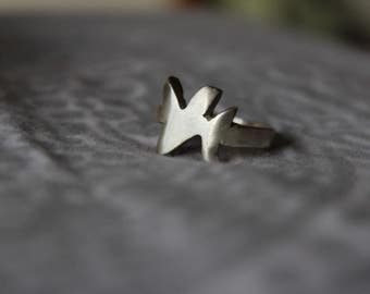 Samiomor - 100% Silver Metal Splash Ring