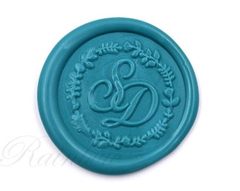 Wax Seal Stamp-Monogram wax seal-Wedding Wax Seals-Personalized Initials Wax Stamp-Double initials sealing wax-custom wedding stamp