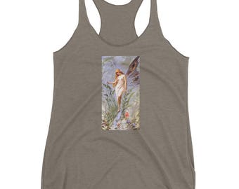 Women's Racerback Tank Top, Lily Faerie, Garden Fairy