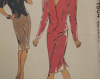 UNCUT and FF Pattern Pieces Vintage Kwik Sew 1964 Sewing Pattern Sizes 6 thru 12 Suit