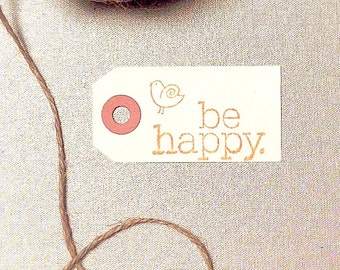 MANILA Gift Tags | 100 SMALL Blank Hang Tag | Natural Cream Party Favor Labels + Jute Twine String OPTIONAL