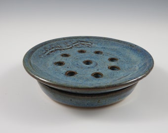 Ceramic Soap Dish ~ Pottery Soap Dish ~ Soap Dish ~ Draining Soap Dish ~ Two Part Soap Dish