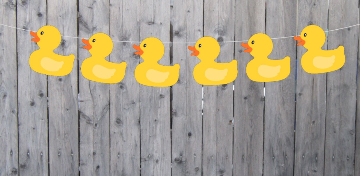 Rubber Duck Banner Rubber Duck Garland Rubber Duck
