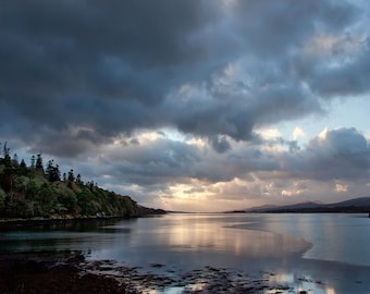 Photography of Ireland, Bantry Bay, Sunset Photo, Steel Blue, Ireland Landscape, Emerald Isle Photo