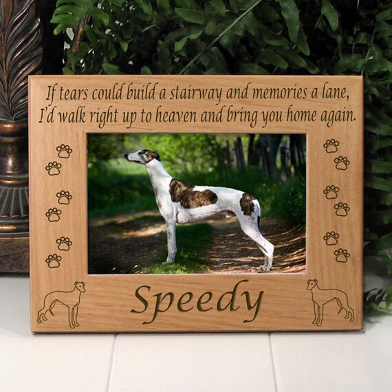 Greyhound If Tears Poem Dog Memorial Frame