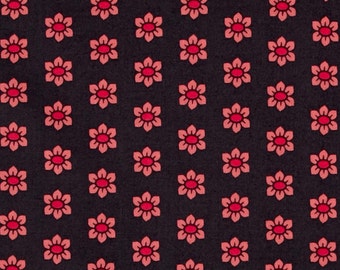 15070- Anna Maria Horner Mod Corsage Stamped in Coral - 1 /2 yard