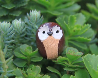 Clay Owl - Collectible - Owl figurine - Owl totem