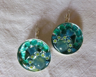 sleeper earrings Millefiori