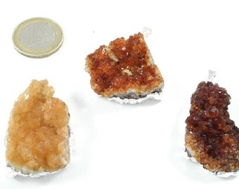 Citrine Crystal Druze pendant, 1 PCs.