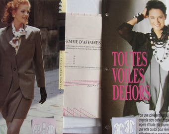pattern sewing PASSION REF. 17 - suit jacket and flowing tunic wrap skirt
