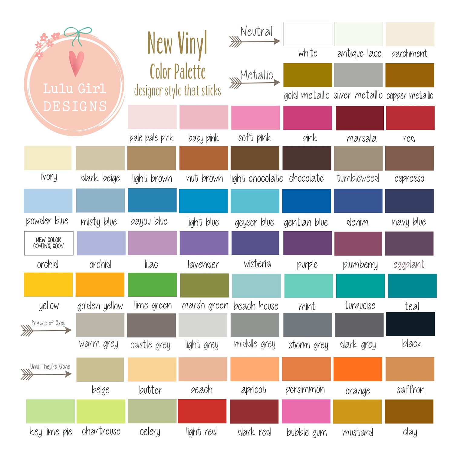 Oracal 631 Color Swatch | Vinyl Decal Sample | Test Decal