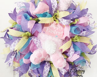 Bunny Butt, Bunny Butt Wreath, Happy Easter, Rabbit Wreath, Easter Wreath, Spring Wreath, Front Door Wreath, Easter Decor, Spring Decor