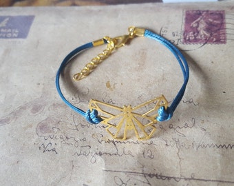Origami cuddling bracelet-goldfarben -.