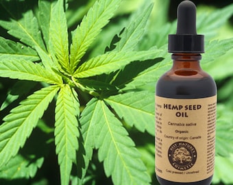100% Pure Hemp Seed Oil (organic, cold pressed, unrefined)