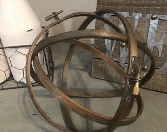 Wood Orb / shelf decor / farmhouse style / rustic