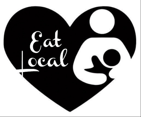 Download Eat Local Decal Breastfeeding Decal Car Decal Nursing Mom